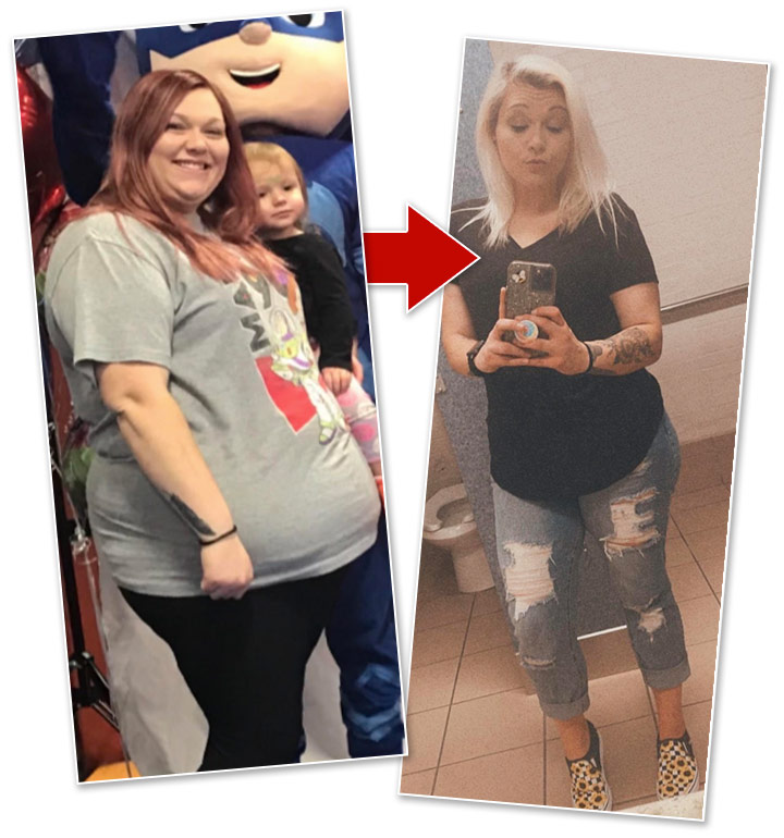 Liz lost over 110 pounds by taking PT Trim
